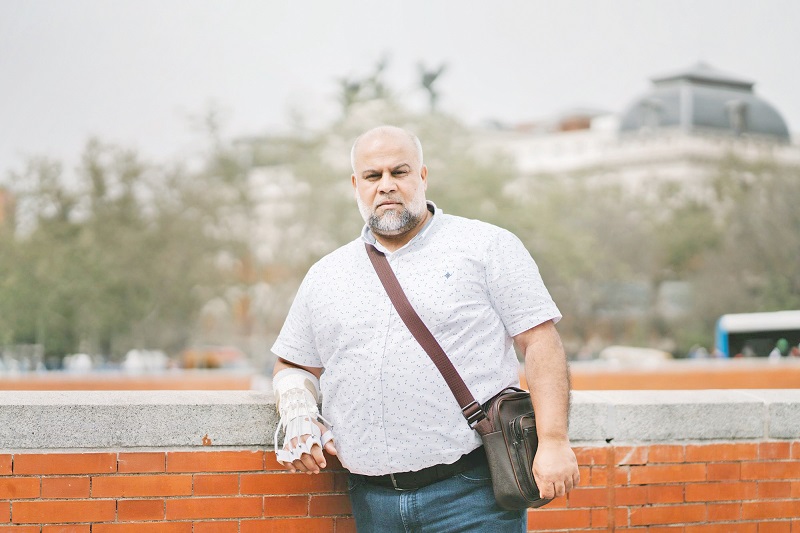 تصویری_از_وائل_الدحدوح،_خبرنگار_فلسطینی_که_خانواده_خود_را_در_غزه