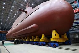 رونمایی کره شمالی از زیردریایی هسته‌ای جدید