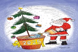 کریسمس/ کاریکاتور کیوان زرگری