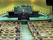 الهه نفرت/درباره عکسی از بنیامین نتانیاهو در صحن سازمان ملل