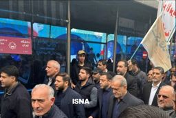 حضور رئیس‌جمهور در راهپیمایی روز قدس در تهران