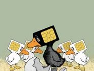 سیم‌کارت سفید، سیم‌کارت سیاه/ کاریکاتور جمال رحمتی