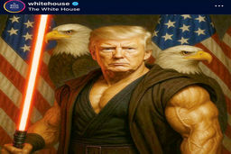 چپ دوآتشه در کاخ سفید/ درباره عکسی از دونالد ترامپِ «سیت» 