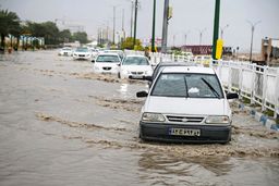 بندر زیر آب/ سیل گسترده در استان‌های جنوبی ایران به ویژه هرمزگان