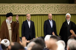 فرمانده کل قوا و رؤسای سه قوه، والیبالست‌های جوان ایران را شاد کردند