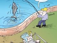 محصولات آبزی و سبد کالا/کاریکاتور کیوان زرگری