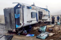 واژگونی اتوبوس با ۲۱ جانباخته