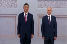 رییس جمهور چین در کرملین با ولادیمیر پوتین دیدار کرد+فیلم