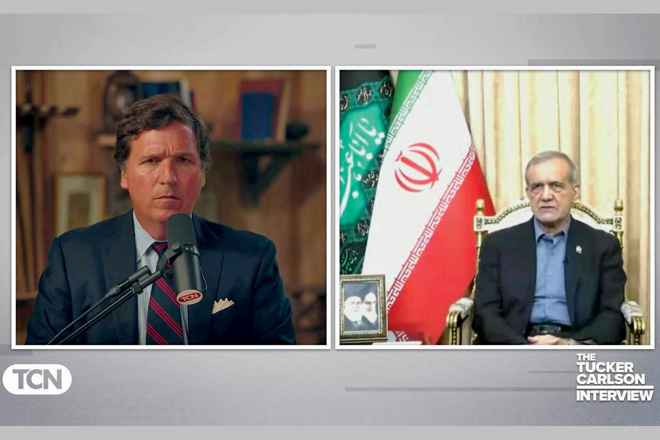 «اسکای لانژ» در نهاد ریاست‏‌جمهوری/درباره تصویر مصاحبه رئیس‌جمهور و «تاکر کارلسون»