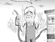 بنزین سه‌نرخی/ کاریکاتور جواد علیزاده