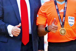 بیا تا داوری‌ها را به پیش داور اندازیم/درباره عکسی از علیرضا فغانی و دونالد ترامپ