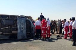 یک فوتی و چندین مجروح در حادثه ون زائران